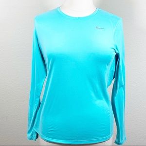 Nike pale blue teal running shirt size 1X